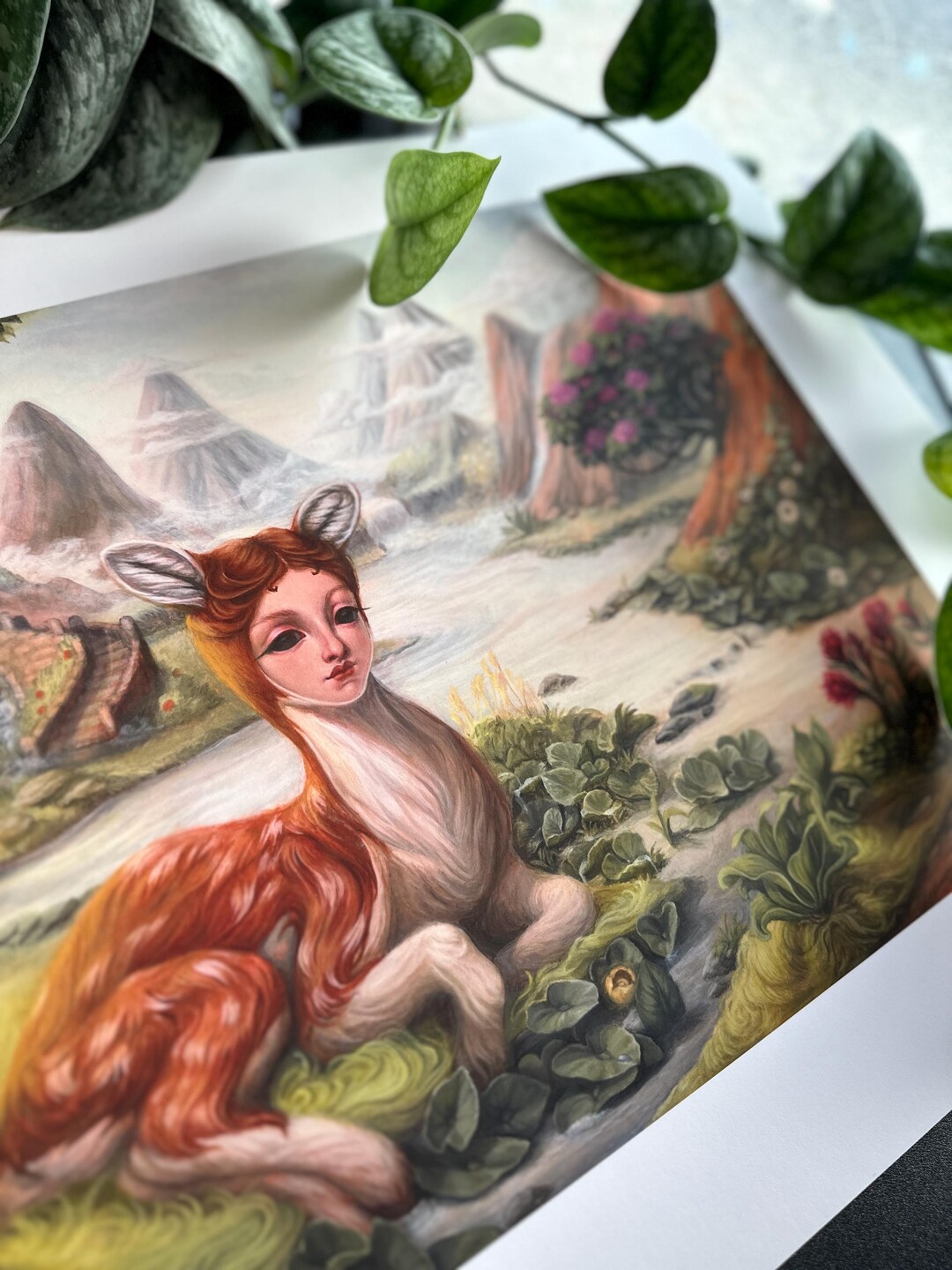 Raigen Mire Art Print: Raigen Curtis Painting, Fantasy Creature (16x20) - Etsy ...