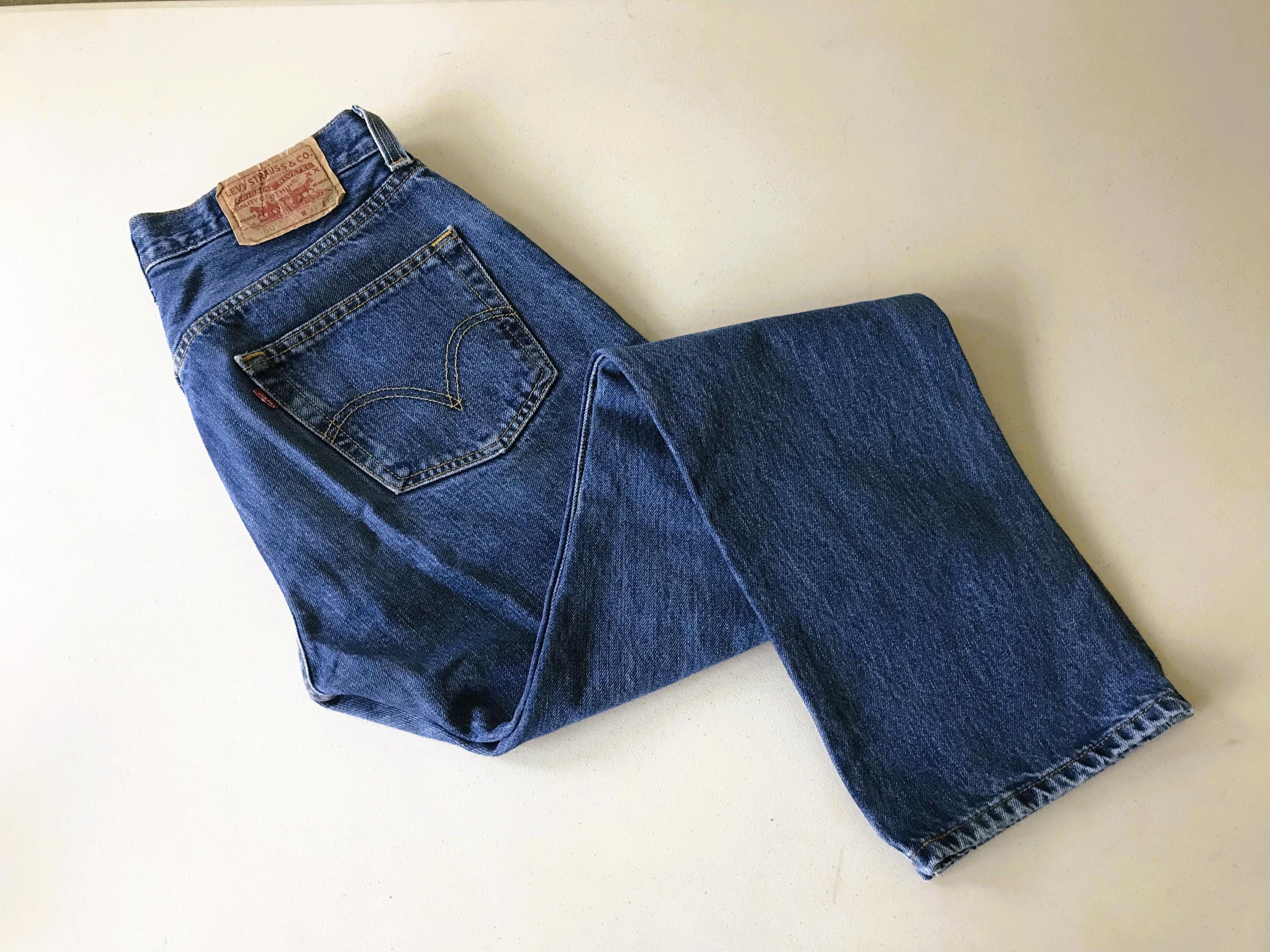 Vintage Levis 501 Jeans: Y2K Button Fly Denim, Men's W32 X L31 - Etsy
