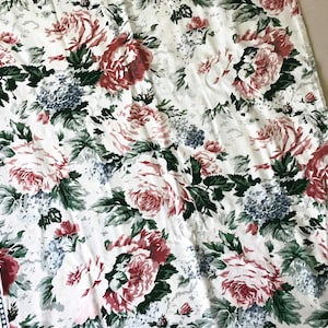 Vintage Waverly Harborview Fabric: Floral Cotton for Home Decor (2 Yards