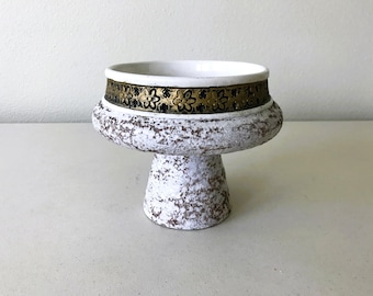 Vintage BITOSSI Pedestal Vase – Aldo Londi Rosenthal Italian Pottery