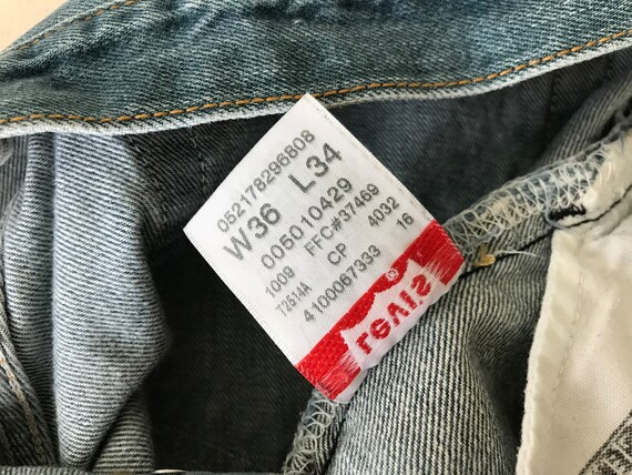 2000s LEVI’S 501 MADE IN MEXICO W36 Levis 501 Vintage 90s XX Straight Leg Mexico Jeans 31x36