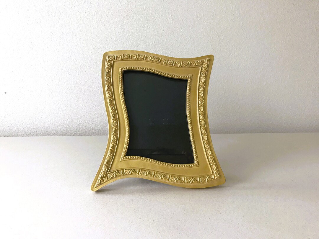 Vintage Asymmetrical Alice in Wonderland Gold-tone Tabletop Easel Back ...