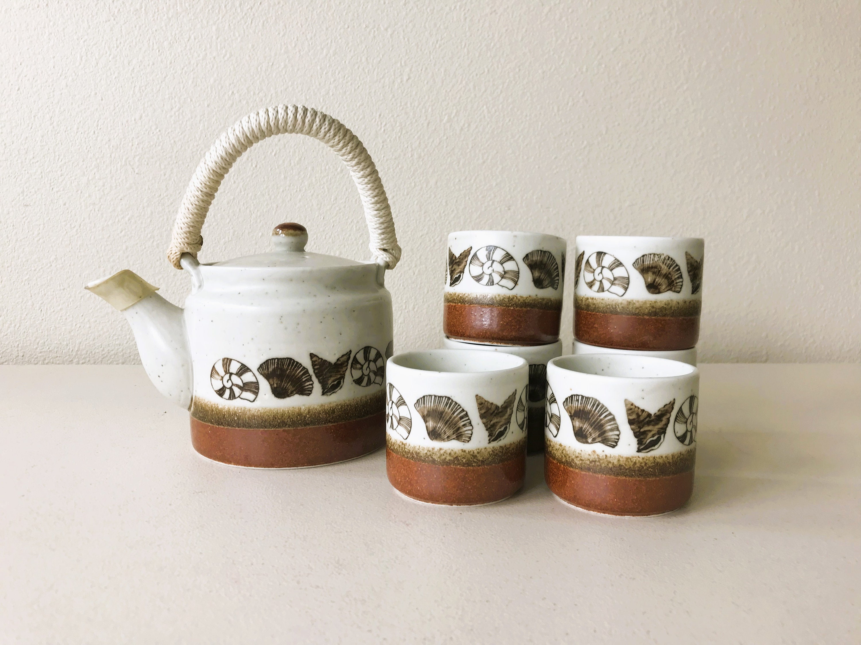 70s Studio Pottery Pastel Glaze Teapot. Rare Phil Docken Deneen