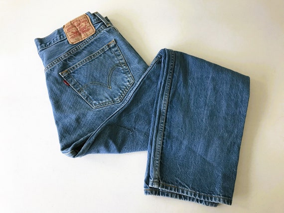 Vintage Levis Levi Strauss Jeans 501 Button Fly 100% Cotton Made - Main Image