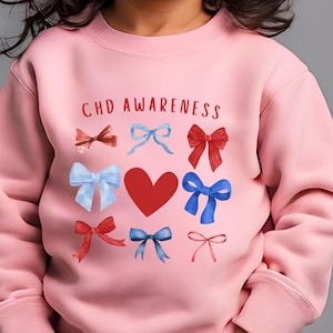 CHD Toddler Sweatshirt-CHD Awareness Mommy and Me Shirts- Heart Warrior Shirts-Heartiversary Tee-Sweatshirt for CHD-Congenital Heart Defects
