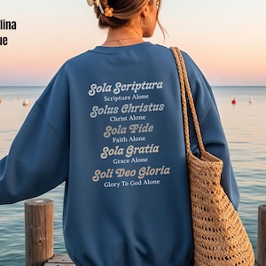 Theology Shirt Five Solas Shirt Reformation Tee Reformed Gift for Reformed Unisex Glory to God Alone Shirt Doctrines of Grace T-shirt