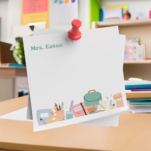 Customizable Teacher Sticky Notes - Personalized Post-it® Note Pads, Back to School Gift, Desk & Organization for Teachers