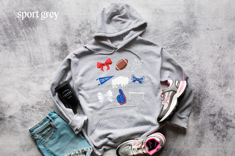Gildan Coquette Football New York Buffalo Football Sweatshirt Josh Allen Bills Mafia Hoodie for Buffalo fans