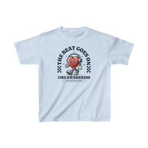 CHD AWARENESS SHIRT FOR YOUTH AND KIDS THE BEAT GOES ON GILDAN SHIRT