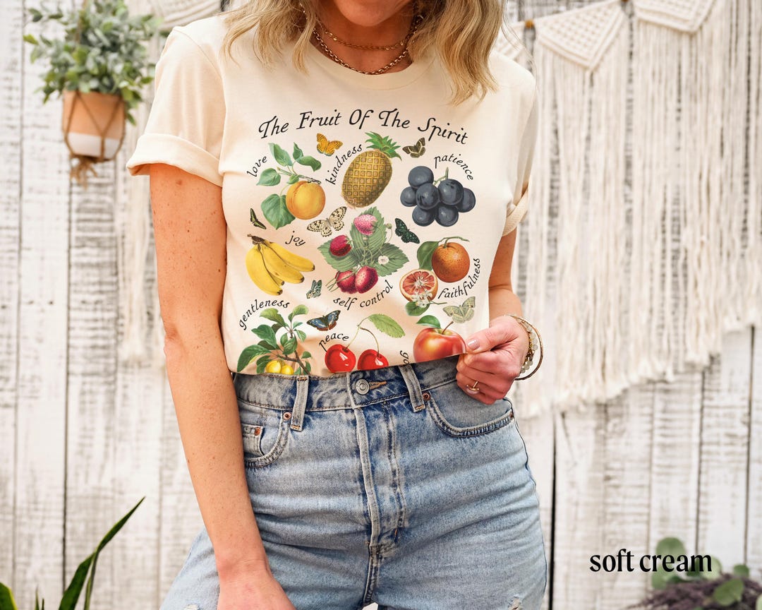 Fruit of the Spirit T Shirt Christian Women's Short Sleeve Tshirt ...