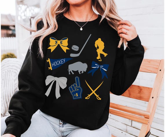 Sudadera de hockey de Buffalo de Coquette Sudadera de Sabres