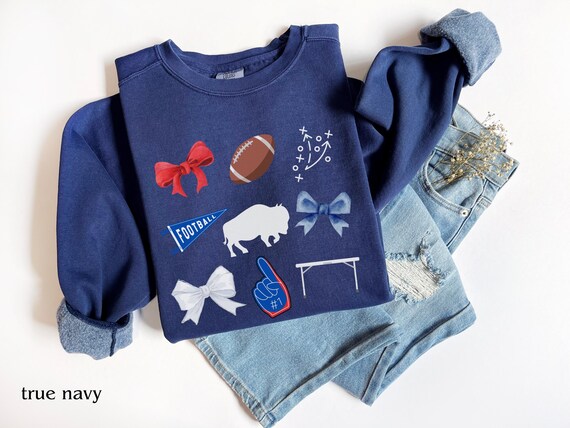 Buffalo Sweatshirt, Retro Buffalo Football Crewneck, Buffalo Football Game Day Shirt, Buffalo Football Hoodie Gift for Fan