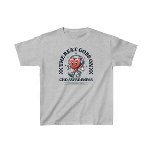 CHD AWARENESS SHIRT FOR YOUTH AND KIDS THE BEAT GOES ON GILDAN SHIRT