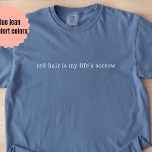 Red Head Funny Shirt for Anne Of Green Gables Fans, Anne Shirley Bookish Shirt, Kindred Spirits, Cottagecore Shirt, Gift for Group Friend