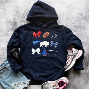 Gildan Coquette Football New York Buffalo Football Sweatshirt Josh Allen Bills Mafia Hoodie for Buffalo fans