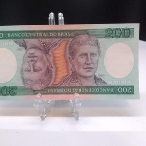 200 Duzentos Cruzeiros Brazil Banknote 1980s
