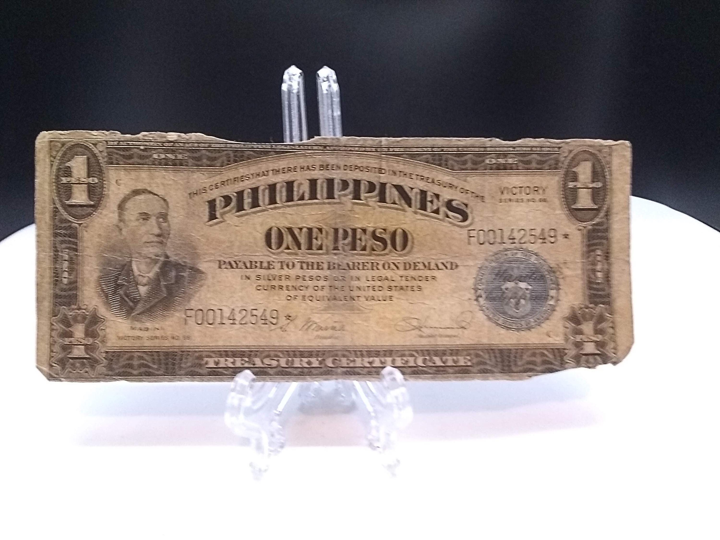 Philippines One Peso Victory War Banknote 1944 - Etsy