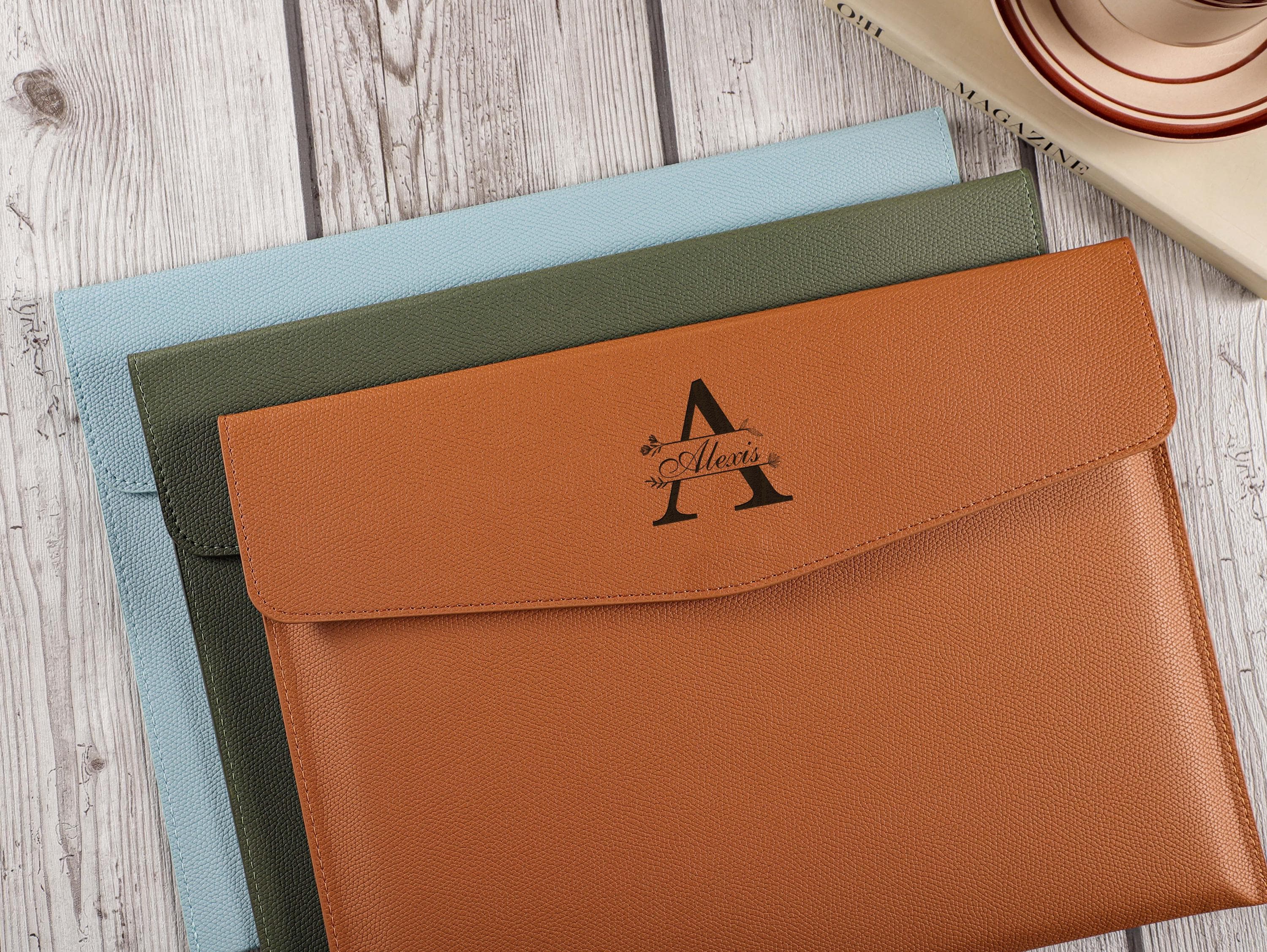 Arpan Soft Touch A4 Conference Folder Portfolio With Calculator & Notepad - Chocolate Brown