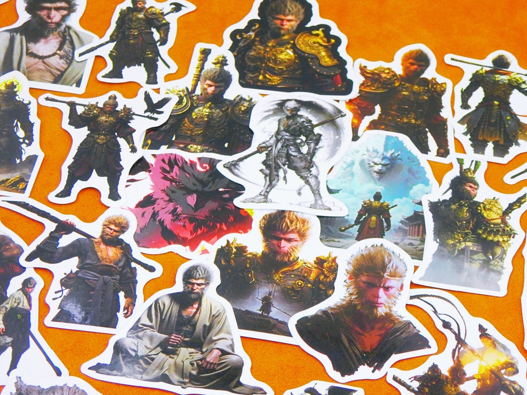 Black Myth: Wukong Stickers Pack, 55 PSC, Waterproof, Reusable - Etsy