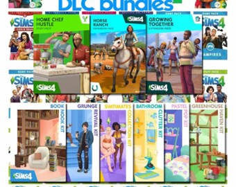Die Sims 4 Erweiterungspacks +72 mit allen DLC-Accessoires Packs, Game Packs, Kits, Für Windows