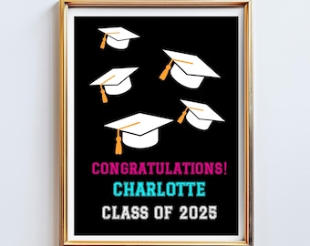 Personalized Graduation Poster: Keepsake Wall Art (Digital Download)