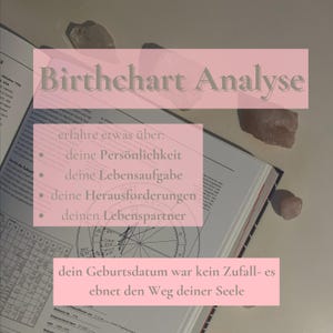 Birth Chart Analysis Horoscope Interpretation your personal birth chart Soulmate Life partner Life purpose Moon sign Ascendant
