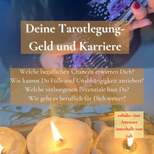 Tarot Reading Karten Legung Hellsehen Wahrsager Hexe Geld Karriere Geldblockade Universum Energie Manifestation Spirituell Vollmond Neumond