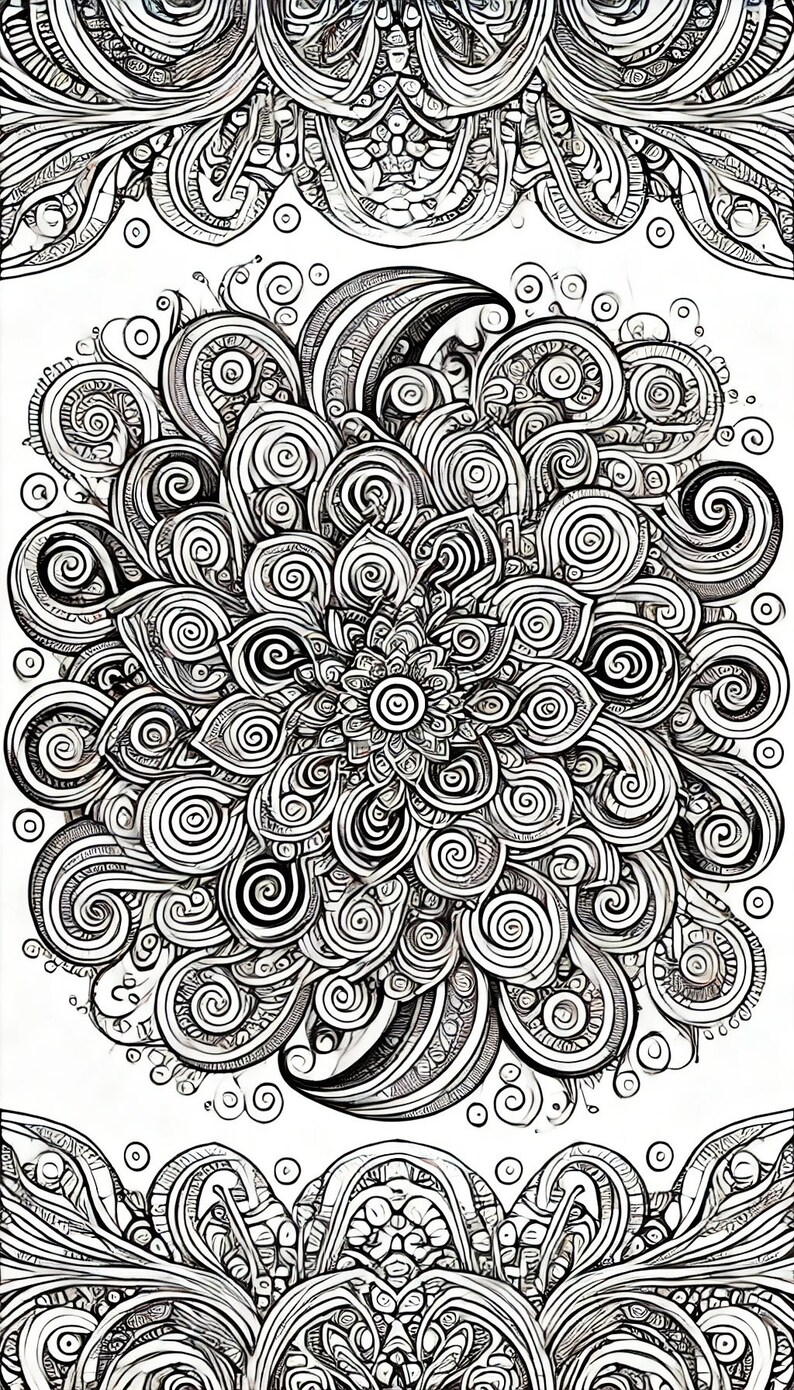 Health Angel Mandalas Calming Printable Colouring Book - Etsy