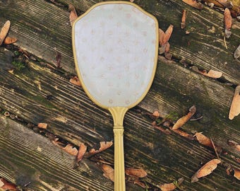 vintage restored glitter handheld mirror