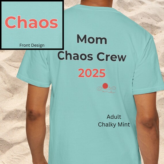 Chaos Crew 2025 Matching Family T-Shirt, Funny Family Vacation Tee, Comfort Colors