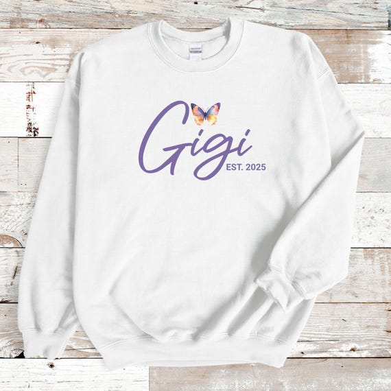 Personalized Grandma, Nana, Gigi, Mamaw Sweatshirt, Gift for New Grandma, Nana, Gigi, Soon to be Grandparent, Mother's Day, Pregnancy reveal