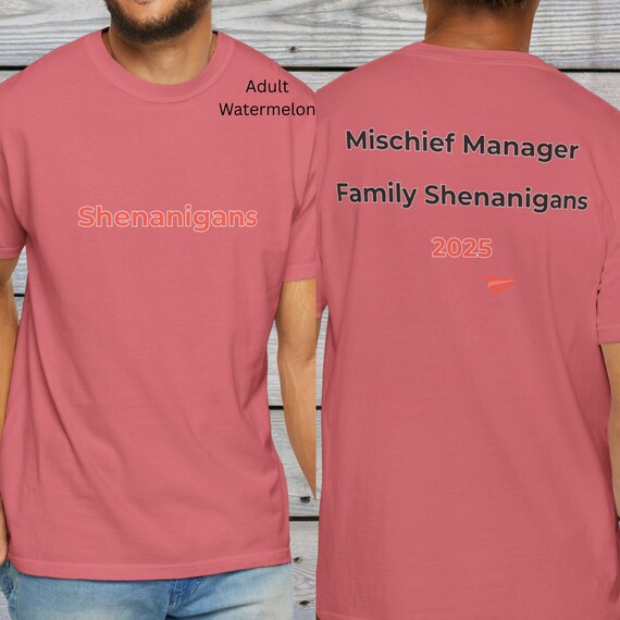Personalized Family Shenanigans 2025 Matching Family T-Shirt, Funny Vacation Tee