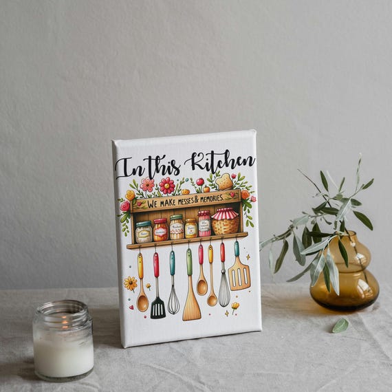 Charming Kitchen Wall Art for Cozy Vibes & Rustic Décor | Perfect Gift for Housewarming or Christmas, Gift for her/him, housewarming gift,