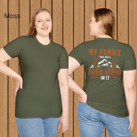 My Family Tree Has a Deer Stand T-Shirt - Funny Hunting Graphic Tee, Unisex Fit - Funny Hunting T-Shirt for Outdoorsmen