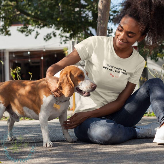 I Just Want to Pet All the Dogs T-Shirt - Dog Lover Graphic Tee Unisex, Gift for Dog Owners, Pet Enthusiast Shirt, Perfect for Dog Days