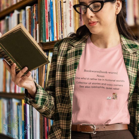 Bookworm Definition Shirt | Reader Gift Tee for Book Lovers | Cozy Reading Shirt | Bibliophile T-Shirt | Book Aesthetic Tee