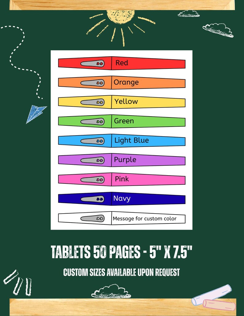 Personalized Teacher Notepad – School Stationery, Custom Name - Etsy