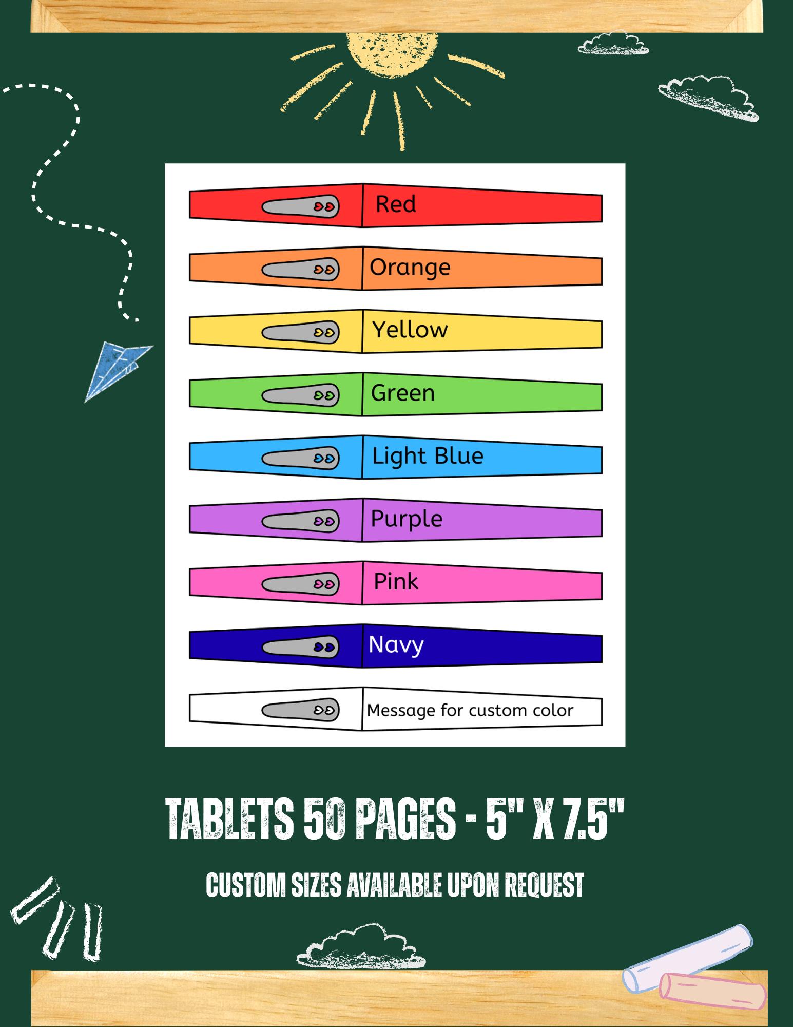 Personalized Teacher Notepad – School Stationery, Custom Name - Etsy