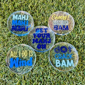 Customizable Mahjong Coasters: Fun Party Favors image 6