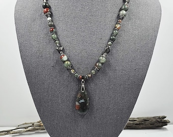 African Bloodstone Necklace