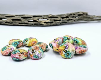 Polymer Clay "Spring Flower" Bead Set SRA SRAJD