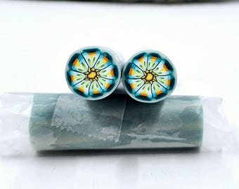Polymer Clay &quot;Raw&quot; Burst Flower Cane