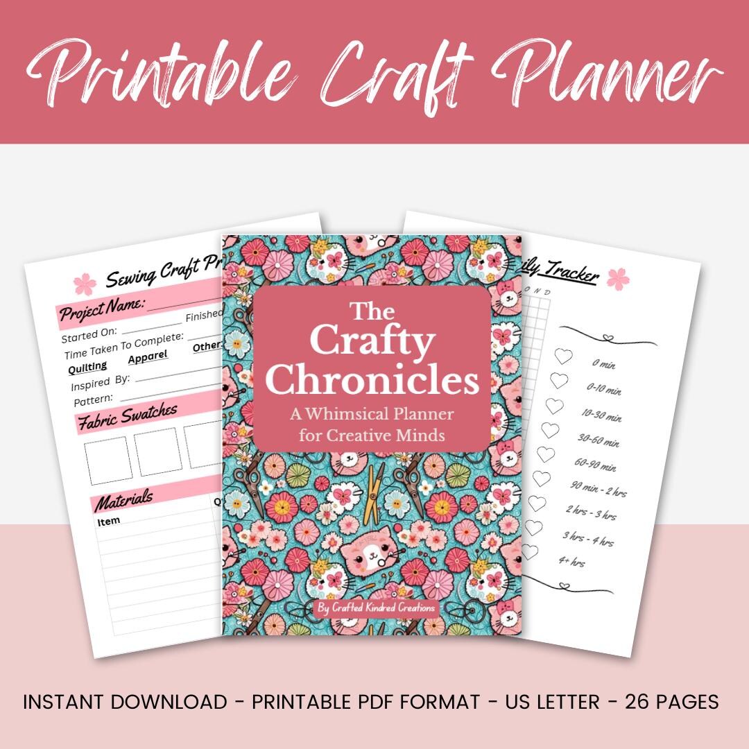 The Crafty Chronicles | Craft Planner for Projects, Supplies & Wips ...