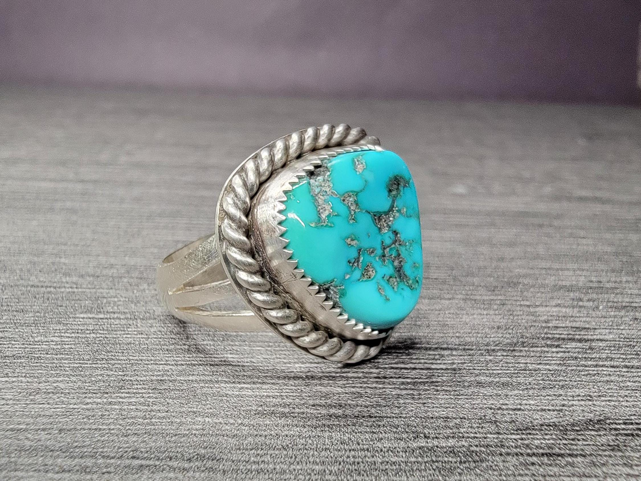 Sleeping Beauty Turquoise Ring • Size 8 • Natural American Turquoise ...
