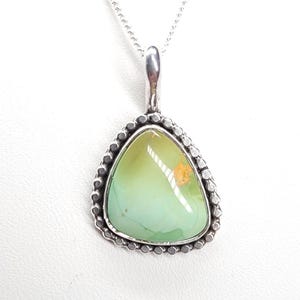 Handmade Turquoise Necklace by Nizhoni Silver • Royston Necklace with Chain • Perfect Gift for Her • Gift