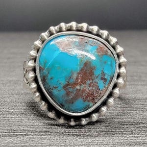 Bisbee Turquoise Ring - Classic Southwestern Ring - American Turquoise Collection - Navajo Jewelry
