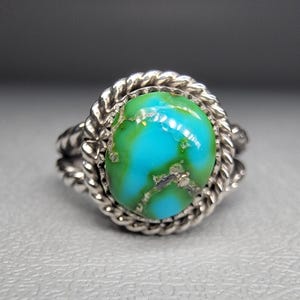 Bague Sonora en or • Argent sterling • Taille 6 • Navajo fait main