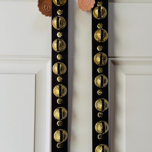 Handmade Door Hangers Top Quality Leather Brass Sleigh Bells, jingle bells, horse bells,