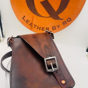 Repurposed upcycled saddlebag Leather women’s Handbag/purse crossbody/shoulder purse.