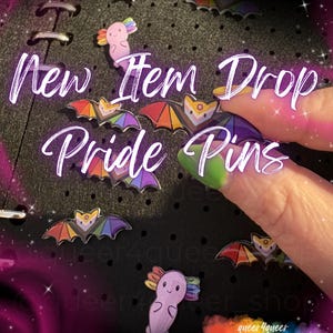 Cute Progress Pride Bat Queer Diverse LGBTQIAP+ Anstecker Pin - 100% Handmade Design - No AI